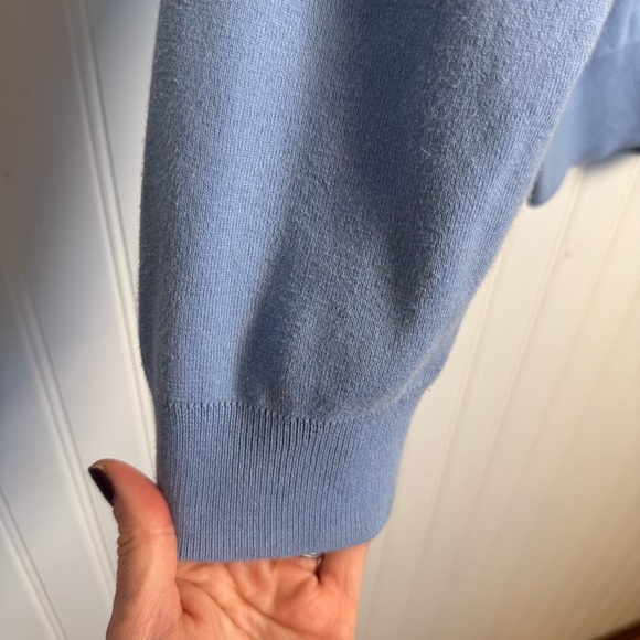 Polo by Ralph Lauren Men's Blue V-Neck Sweater 100% Pima Cotton Size Large - Picture 3 of 10